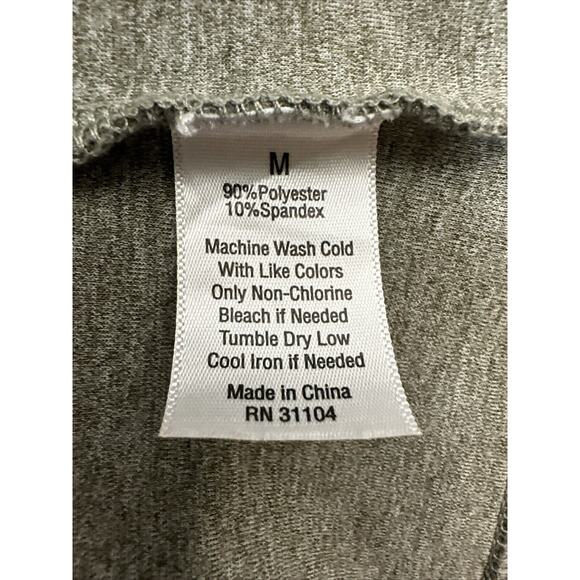 Zelos Pullover Men's Medium Grey 1/4 Zip Activewear Sweatshirt Long Sleeve - Picture 7 of 7